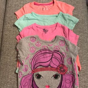 Girls M (7/8) graphic tee bundle.